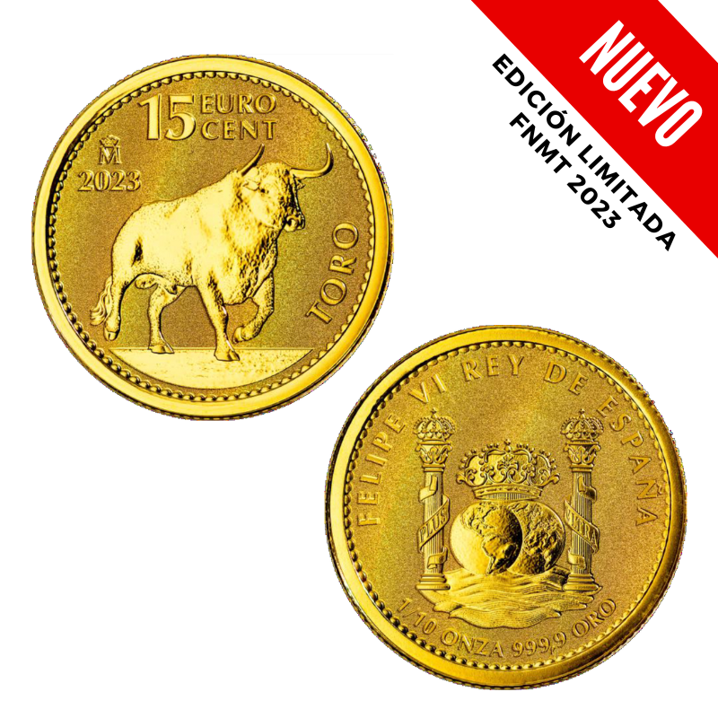 TORO - 1/10 onza - Moneda de Oro