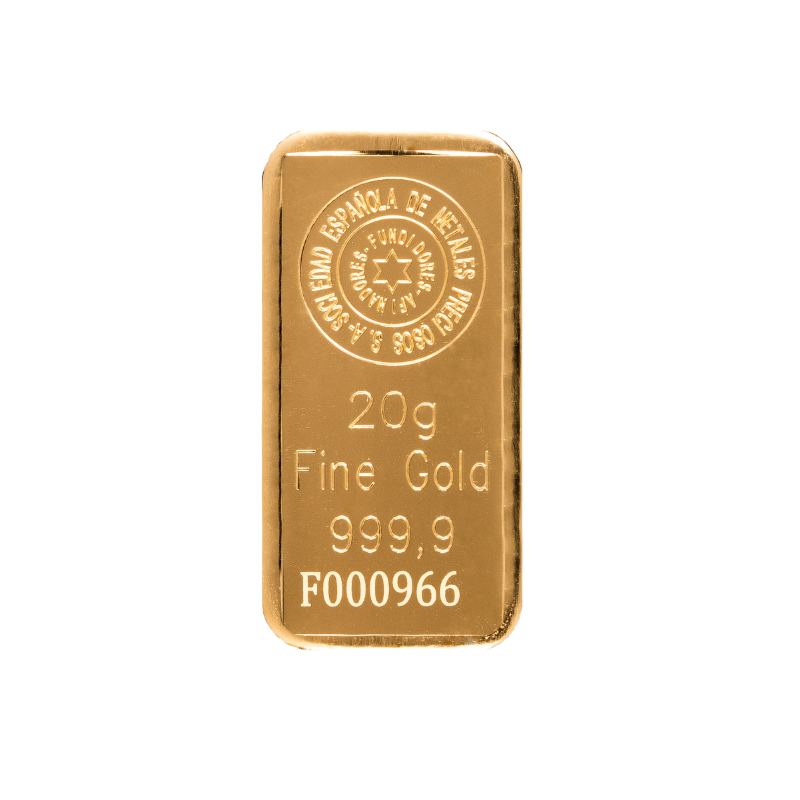 Lingote oro 20 gr - SEMPSA, España – Mr Gold Plus Pamplona