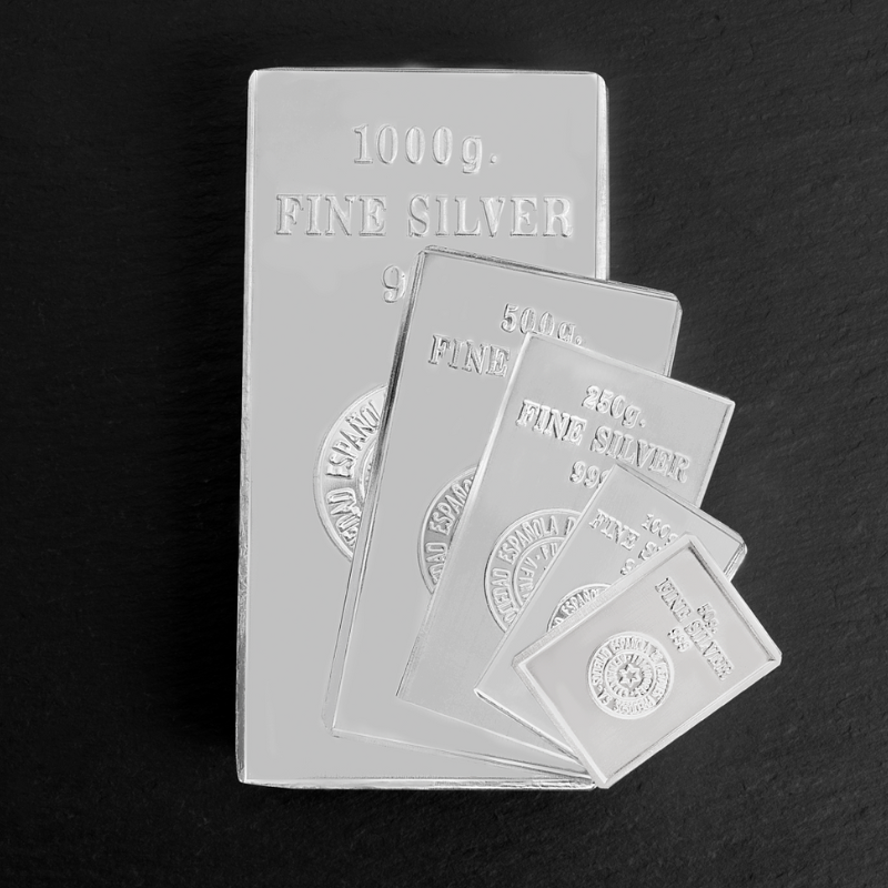 Lingote de plata 250 gr - SEMPSA - España